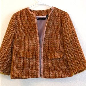 DKNY Jeans Plaid Wool Jacket/Blazer